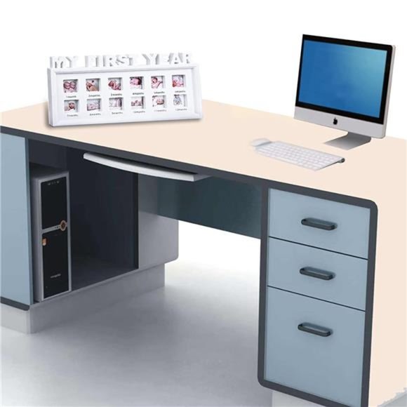 Baby Keepsake Picture Frames My First Year Personalized Photo Frame , White - Picture 6 of 7